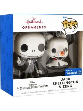 Hallmark The Nightmare Before Christmas Jack and Zero Funko POP! Ornaments